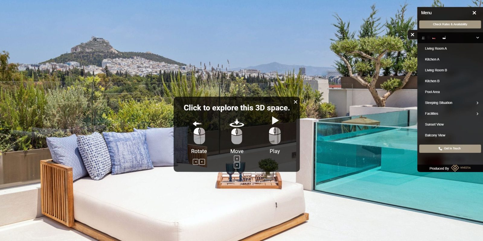 360 εικονική περιήγηση σε ξενοδοχεία